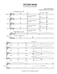 Petrichor SATB choral sheet music cover Thumbnail